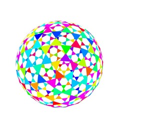カラフルな球体