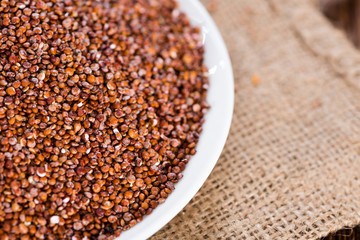 Red Quinoa in a bowl
