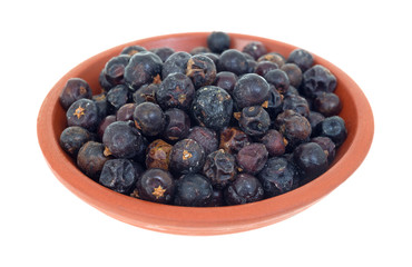 Juniper berries in a small bowl