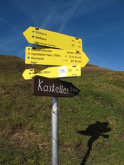 hinweisschider  zur orientierung