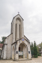 The Catholic church in Sa Pa, Vietnam