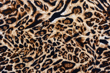 texture of print fabric striped leopard - 72929024