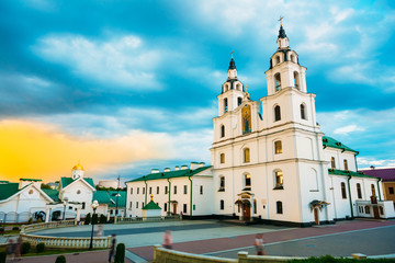 Fototapeta na wymiar The Cathedral Of Holy Spirit In Minsk, Belarus