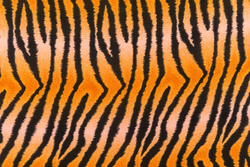texture of print fabric stripes tiger