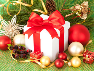 Christmas gift and decorations