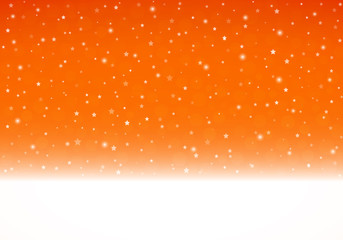 Orange Christmas background with place for your text
