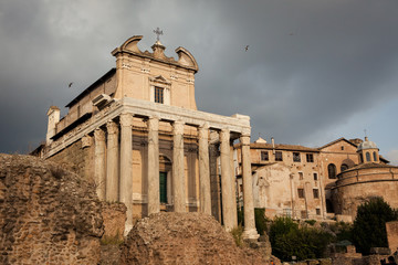 Naklejka premium Temple of Antoninus and Faustina