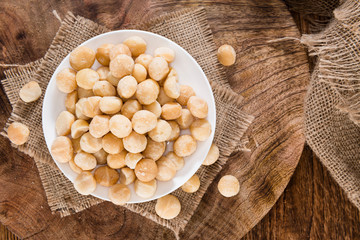 Portion of Macadamia nuts