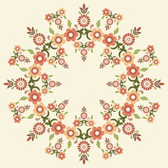 circular islamic background five