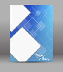 Abstract flyer or brochure template, editable vector design