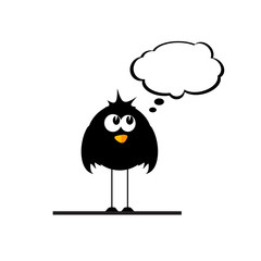 sweet bird color vector