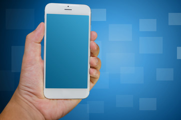 hand hold smart phone