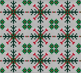 Christmas seamless knitted background.