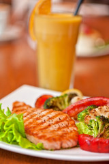 salmon steak