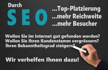 Durch SEO...Wir verhelfen Ihnen dazu!