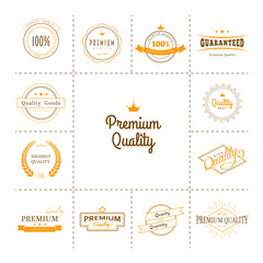 Premium quality labels set - 72938606