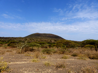 Leopardenberg Panorama Gorofani Mangola Tansania Afrika