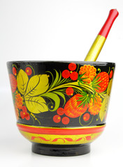 Painted wooden utensils