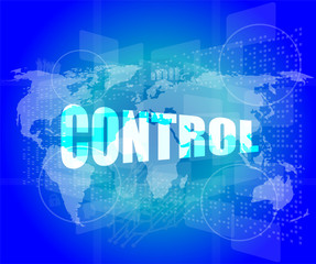 control word on digital tiuch screen interface hi technology