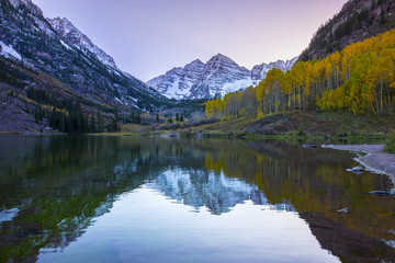 Maroon Bells Sunrise Aspen Colorado