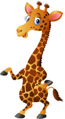 Obraz premium Illustration of a cute giraffe