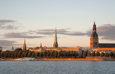 Riga at sunset