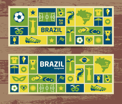 Vector Illustration of Brazil