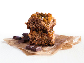 chocolate and quince cake