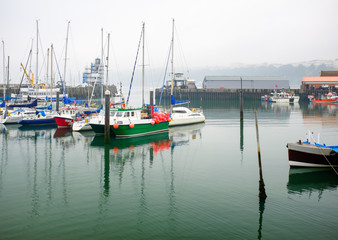 Scarborough harbour town