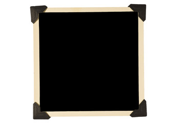 Old Square Photo Frame With Black Corners