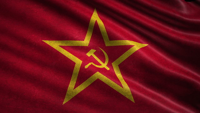 USSR flag. Loop.