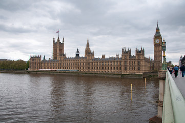 Fototapeta na wymiar Houses of Parliament and Big Ben, London