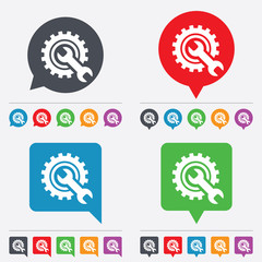 Repair tool sign icon. Service symbol.