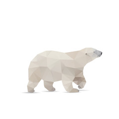 Abstract bear isolated on a white background