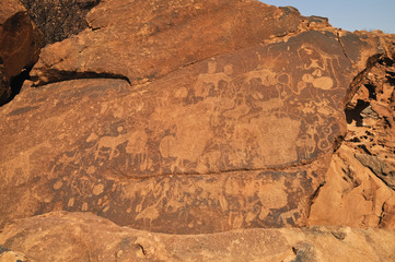 Felsgravuren, historisch, Twyfelfontein, Namibia, Afrika