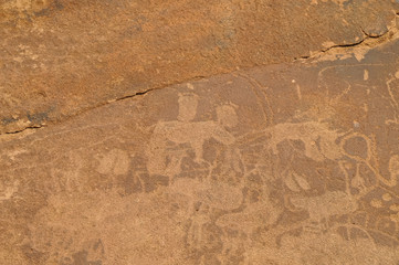 Felsgravuren, historisch, Twyfelfontein, Namibia, Afrika