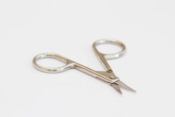 scissors on white background