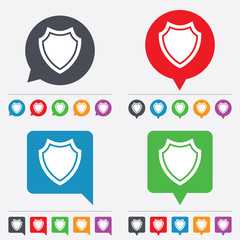 Shield sign icon. Protection symbol.