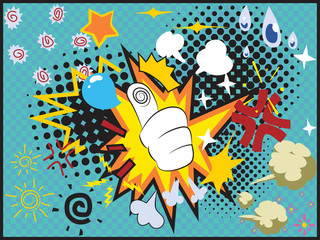 Comic emotions doodles