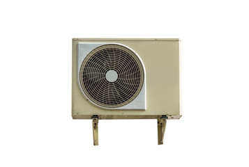Air condition condenser isolated on white