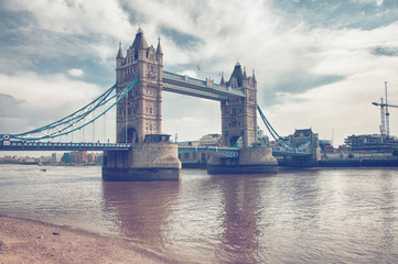 Fototapeta na wymiar Famous Attractive London Tower Bridge