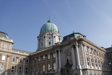 Fototapeta na wymiar Palais de Budavár à Budapest, Hongrie
