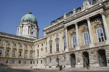 Fototapeta na wymiar Palais de Budavár à Budapest, Hongrie
