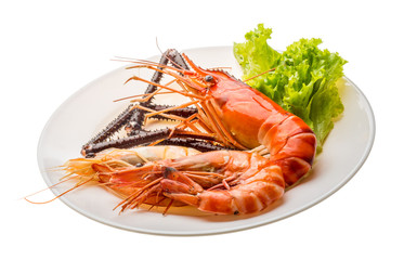Giant Freshwater Prawn and king prawns