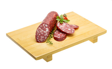 Salami sausages