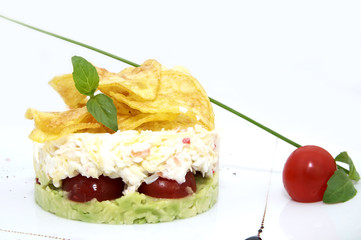 salad with crab