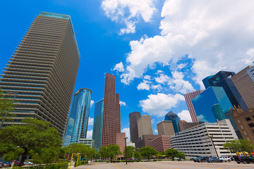 Obraz premium Houston skyline cityscape in Texas US