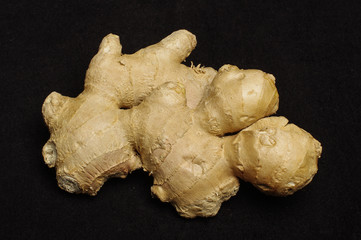 Ginger isolated on the dark background