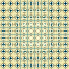 Seamless geometric with squares between the lines