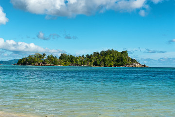 Remote L'islette Island on Mahe, Seychelles